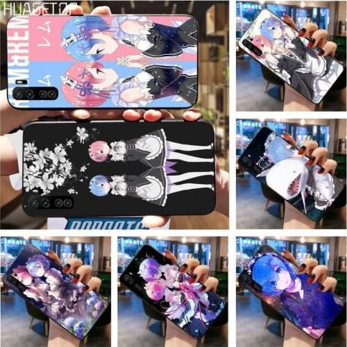 HUAGETOP Rem and Ram Re Zero Bling Cute Phone Case For Huawei Nova 6se 7 7pro 7se honor 7A 8A 7C Prime2019