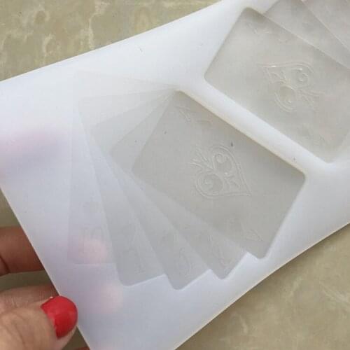 Play Cards Silicone Mould Cake Decorating Tools Cupcake Chocolate Cake Border Silicone Mold Baking Accessories Fondant Molds