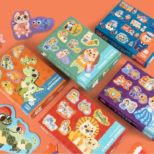 Family Jigsaw Puzzle Parent Game Advanced Plane Jigsaw Puzzle Baby Seven-stage Early Puzzle Puzzle Block Parent Interactive Toy