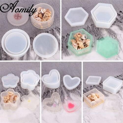 Aomily Multi Styles DIY Storage Box Shape Silicone Mold Handmade Cookies Chocolate Mould Cake Pastry Baking Decorating Tools