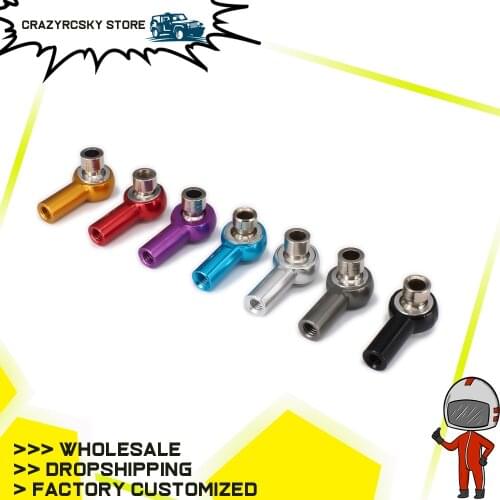 M3 3mm Thread 18mm Length Link Rod End Ball Joint Ball Head Holder Tie rod end, Ball Link for RC car 2pcs Alloy aluminum HSP HPI