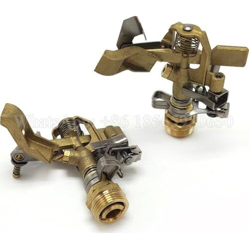 Copper Material Impact Sprinkler Heads Irrigation Sprinkler Nozzle, Rain Bird Brass Impact Sprinkler, Farming Garden Sprinklers
