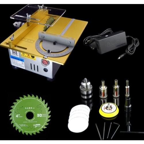 Miniature DC 24V 7000RPM Precision Cutting Mini Saw Bench Table Saw