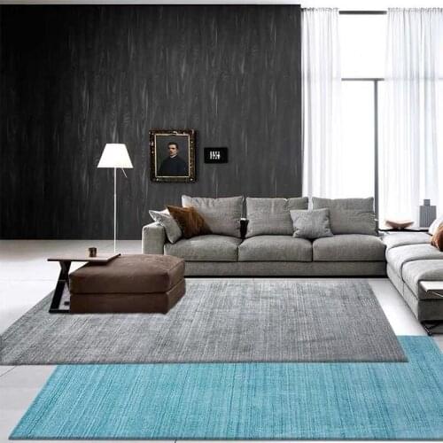 Nordic simple plain color living room tea table carpet home accommodation versatile bedroom covered with carpet American style