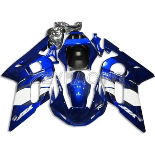 Injection Fairings for Yamaha R6 1998 - 2002 99 00 01 Complete Panels Kit 1999 2000 2001 ABS Plastic Body Work Blue White Frames
