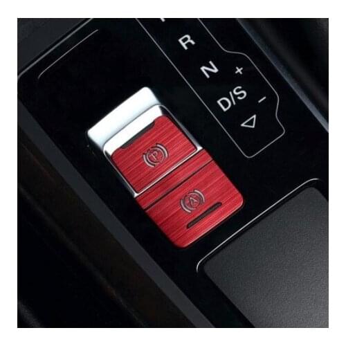 P Buttons Electronic Handbrake Sequins Decoration Cover Trim 3Pcs For Audi A6 C7 2012-2018 Aluminum Alloy Car Accessories