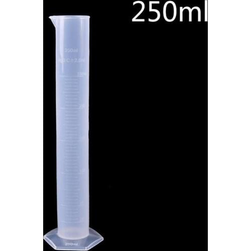 250ml Plastic Measuring Cylinder Laboratory Test Graduated Tube tool