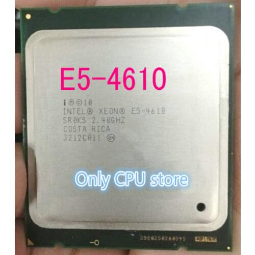 Free shipping Intel Xeon CPU E5-4610 SR0KS 2.4GHz 6-Core 15M LGA2011 E5 4610 processor