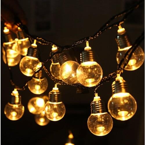 4.5 CM ball Christmas fairy light 20 LED string light Indoor Outdoor decoration Party,Holiday,Birthday Warm White EU/us PLUG