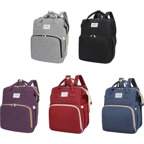 Hot Sale Mommy Backpack Portable Foldable Waterproof Mommy Bag Diaper Bags Travel Mummy Multi-function Large Capacity Backpack