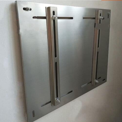 Stainless steel installation backplane multi-function manifold installation backboard 450*450mm width adjustable