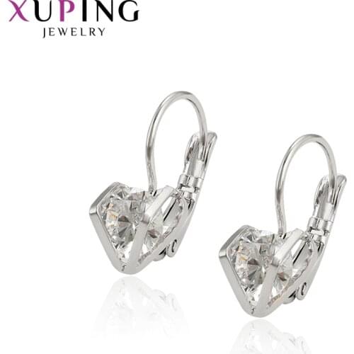 Xuping Fashion Earrings for Women Luxury Exquisite Hoops Earrings High Quality Jewelry Gifts 96466