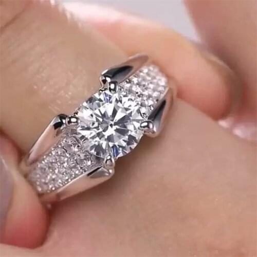 CAOSHI High Cost-Effective Female Wedding Ring Brilliant Zirconia Proposal Ring Stylish Jewelry Exquisite Engagement Accessories