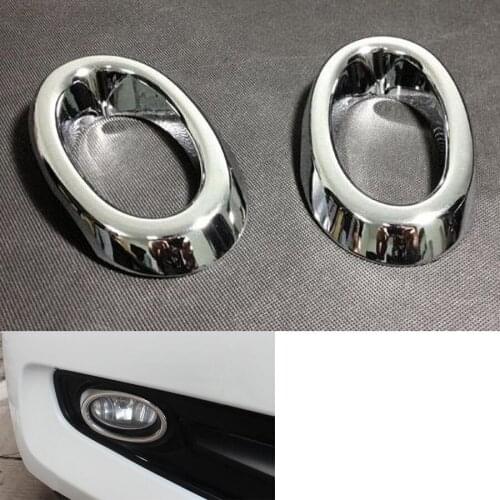 YAQUICKA 2Pcs Chrome ABS Car Front Fog Light Lamp Foglights Cover Trim Styling Sticker For Honda Accord 9th 2.0L 2014 Car-covers