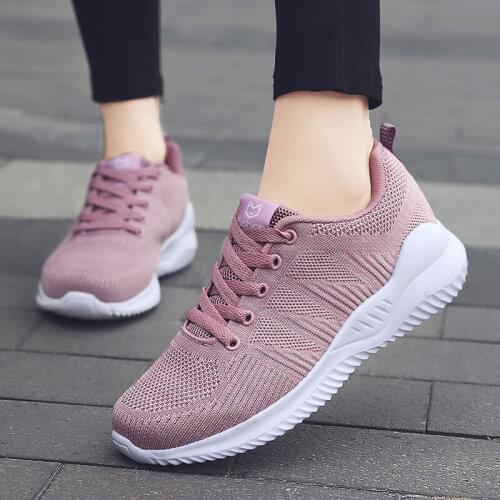 Zapatillas mujer women shoes new mesh breathable lace up wedge shoes woman sneakers solid color high quality summer shoes ladies