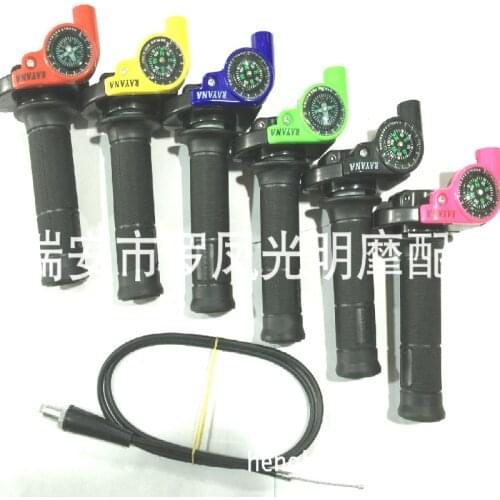 1Pc Motorcycle Racing Universally Handle Grip Motorcycle Throttle Dirt Pit Bike Visual Grips bar Throttle Twist Handlebars