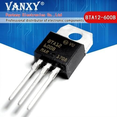10PCS BTA12-600B TO-220 BTA12-600 TO220 BTA12 new and original IC