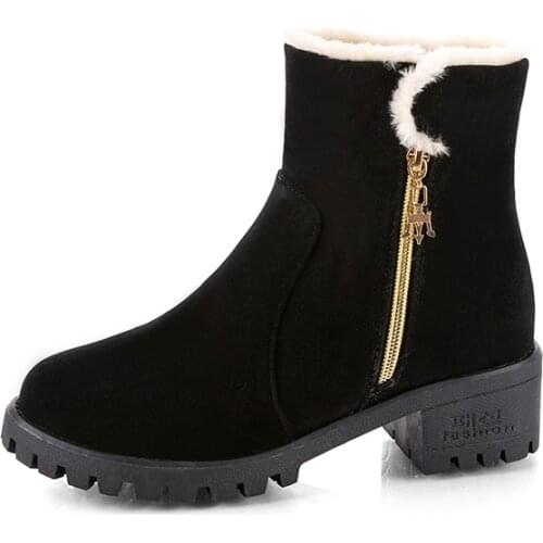 2020 Winter Hot Plush Women High Top Leather Ankle Boots Woman Casual Sock Shoes Platform Boots Female Girls Lady Botas Mujer