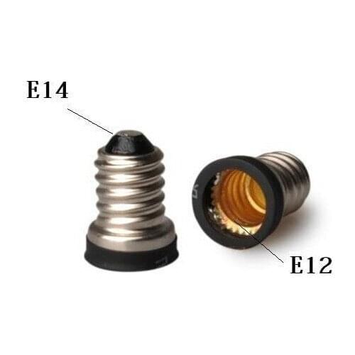 E14 to E12 Base Socket Led Light Bulb Lamp Adapter