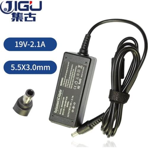 JIGU AC Power Adapter Laptop Charger 19v 2.1a For samsung Q1 Q30 R19 R20 X05 X06 X10 X11 X15 AD-6019 NC10 NC20 N110 ND10