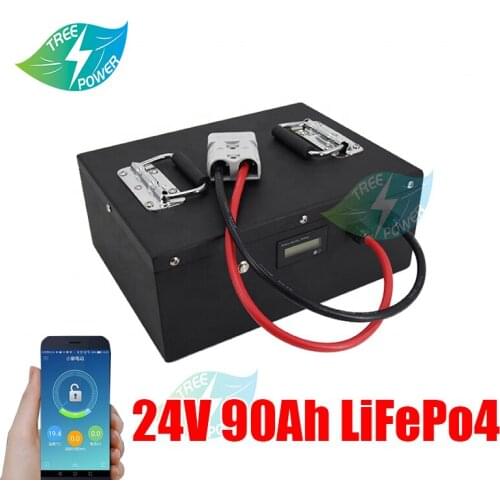 24v 90ah Lifepo4 battery pack 24V lifepo4 not 100AH lithium battery waterproof battery rechargeable for boat motor,inverter
