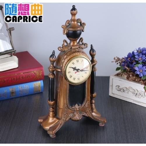 European style antique clock ornaments Tingzhong palace wedding room equipment of soft decoration decoration Home Furnishing wed