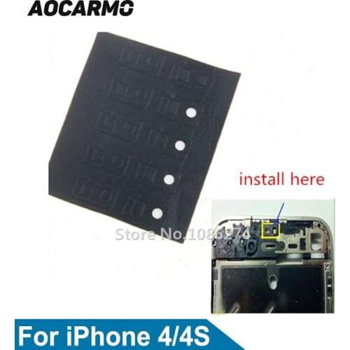Aocarmo 100Pcs/Lot Light Sensor Sticker PROXIMITY SENSOR Sponge Mats Replacement For iPhone 4 4G 4S