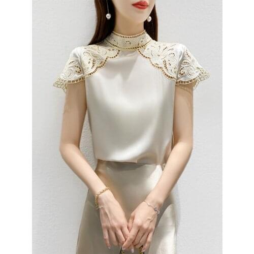 Ажурные блузки AZTERUMI China At AliExpress