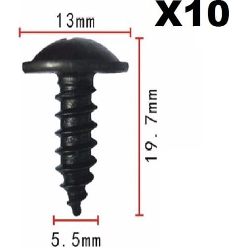 BM45 - DOOR MOULDING TRIM STRIP CLIPS RUBSTRIP X10 Clips