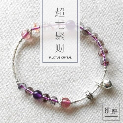 Hair crystal bracelets send gold crystal string of female recruit money gradually frozen silver bracelet niche design