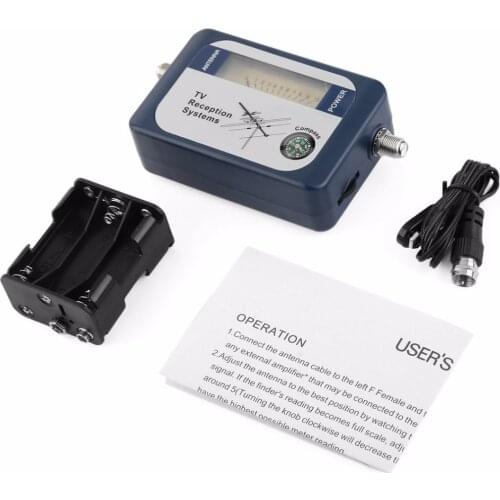 DVB-T Finder Digital Aerial Terrestrial TV Antenna Signal Power Strength Meter Pointer TV Reception Systems With Compass
