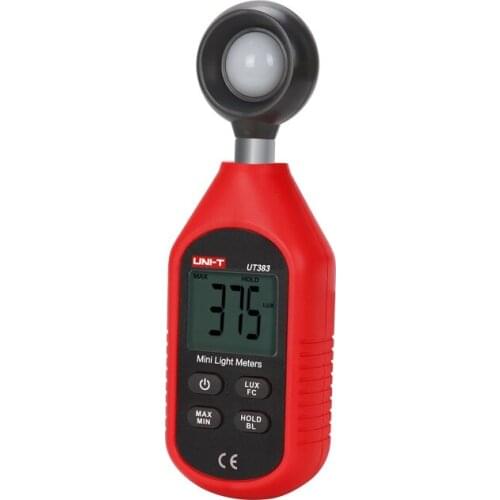 UNI-T UT383 Mini Digital Light Meters Luxmeter Lux/FC Meter Environmental Testing Equipment Luminometer Photometer 200,000 Lux