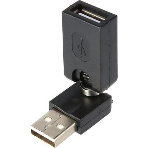 Flexible USB 2.0 Audio Adapter 360° Rotation USB Male To Female Rotating Bending Interface