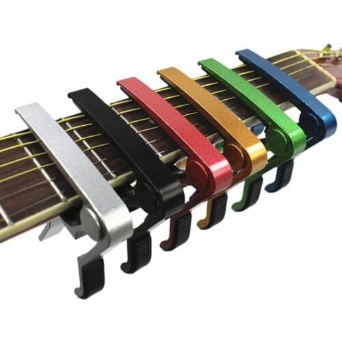 High Quality Aluminium Alloy Metal New Guitar Capo Quick Change Clamp Key Acoustic Classic Guitar Capo For Tone Adjusting