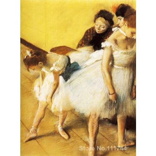 Bedroom art The Dancing Examination Edgar Degas paintings home decor High quality Hand painted