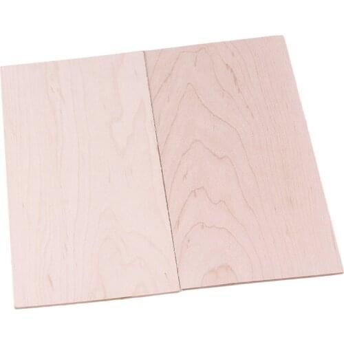 3 Pcs Maple Wood Guitar Head Veneer Headplate Marquetry Guitar Parts Accessory for Luthier DIY