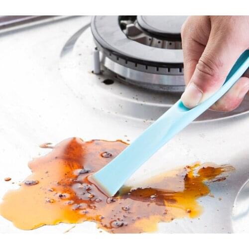 Kitchen gas stove double-end cleaning scraper creative multifunctional decontamination slot scraping small tank detergent stains