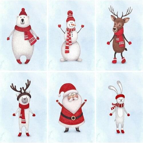 MomoArt 5D DIY Diamond Embroidery Snowman Full Square Diamond Painting Sale Cartoon Christmas Rhinestone Art Home Decor Gift