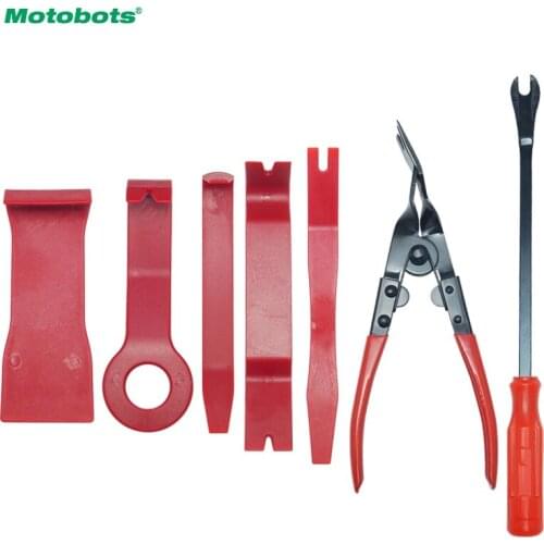 MOTOBOTS 7pcs/set DIY Auto Stereo Interior Cleaner Door Panel Trim Dashboard Removal Opening Plier Screwdriver Tool Car Repair