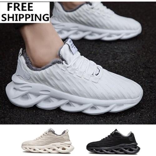 Mens Casual Off White Casual Rubber Breathable Keep Warm Mesh Comfot Me Sprot Running Hiking Non-slip Lace Up Low Top Shoes