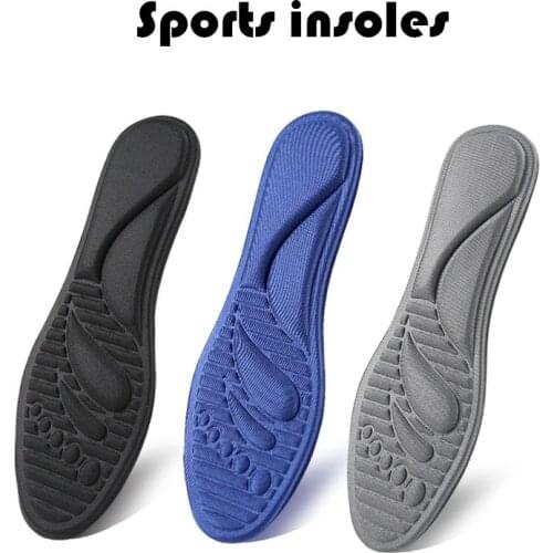 Sponge Sports Insoles For Shoes Men Women Arch Support Elastic Breathable Sweat Shock Absorption Massage Insole Shoe Pad Cushion