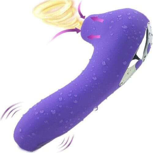 Oral Sex Licking Tongue Vibrator Sex Toys for Women, Female Nipple Sucking & Blowing Clitoral Stimulator Clit Sucker Vibrators