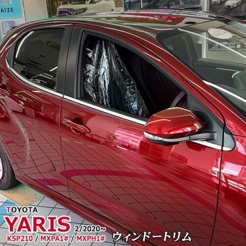 10pcs Fine Workmanship Auto Window Trim for TOYOTA YARIS KSP210 / MXPA1 / MXPH1 Stainless Steel Car Exterior Decoration