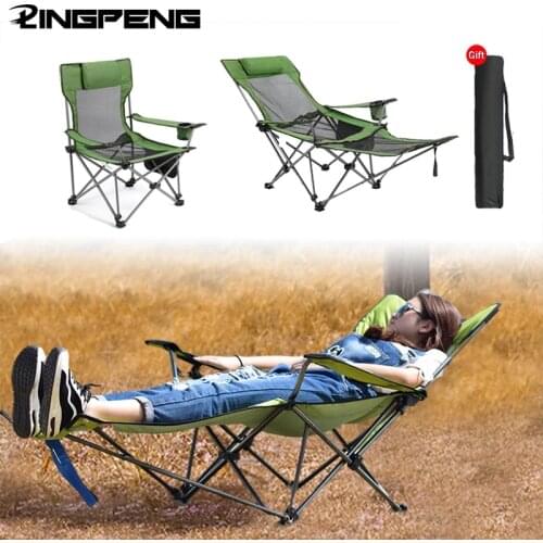 Beach With Bag Portable Folding Chairs Fishing Camping Chair Seat Oxford Cloth Lightweight Seat for stainless steel