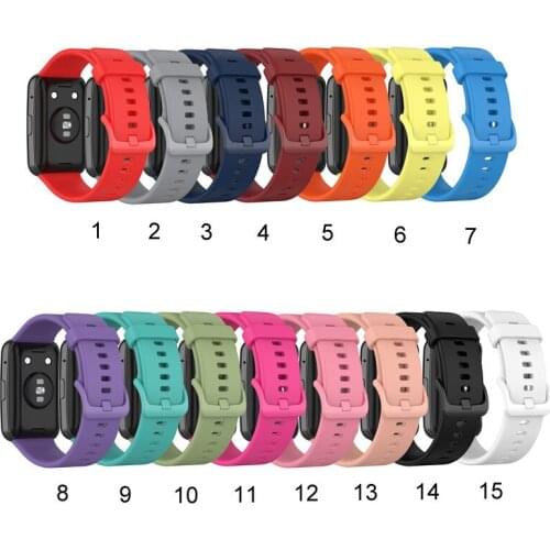 Silicone Strap for Huawei Watch Fit Smart Watches Soft Sport Waterproof Wrist Band Watchband for huawei fit Bracelet Accessories