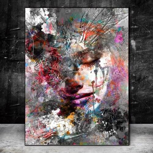 Modern Fashion Wall Poster Graffiti Art Prints for Living Room Big Picture for Home Room Decor Piainting for Interior