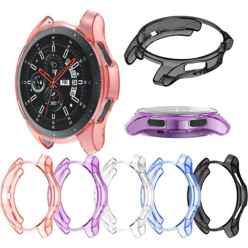 Tpu silicone Protective Case Cover for Samsung Gear S3 Frontier Smart Watch band Accessories Cases For Samsung Galaxy Watch 46mm