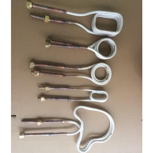 High frequency machine induction heating coil Water drill gear turning tool heating coil Flat coil copper tube induction coil