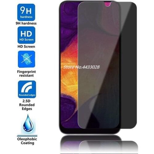 2.5D 9h Privacy Tempered Glass for Samsung Galaxy A10 A10E A20 A20E A50 A70 A40S A50S A70S M50 M50S Anti Spy Screen Protector