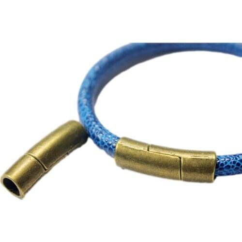 3 sets 6mm Diameter Antique Bronze Magnetic Clasp,Curved Shape, 28mm long Metal Copper Jewelry Clasp